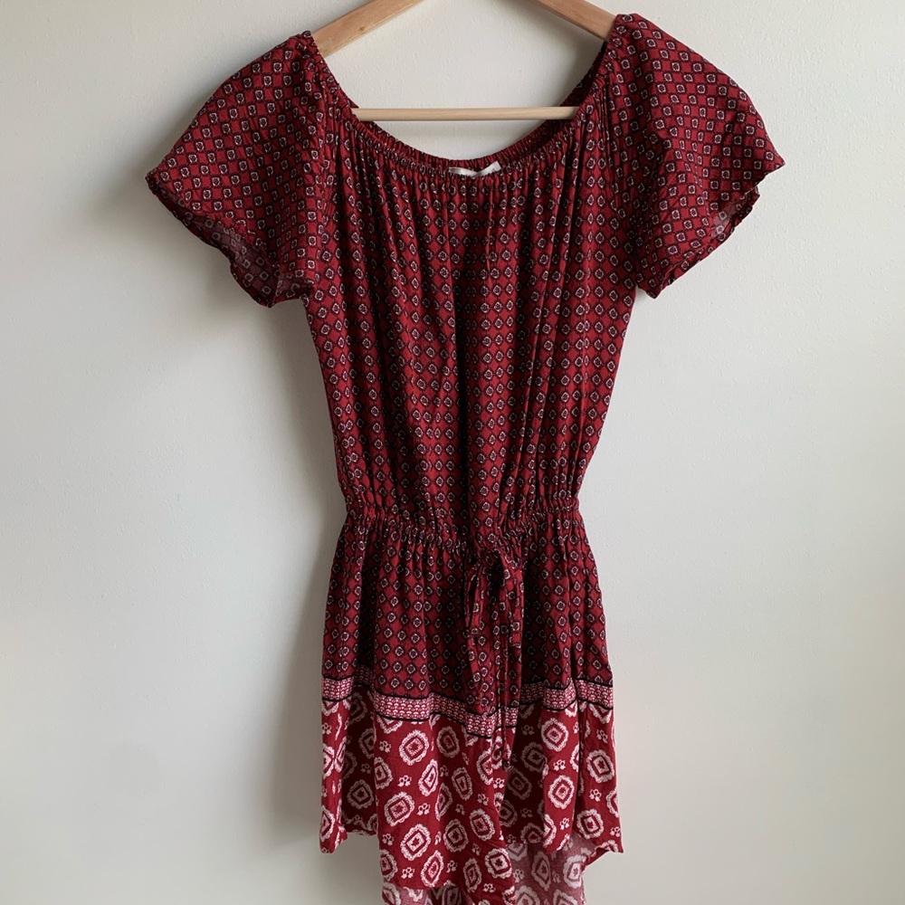 Abercrombie & Fitch Red Romper